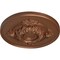 Ekena Millwork Monique Ceiling Medallion (Fits Canopies up to 3 3/4"), Hnd-Painted Polished Copper, 13 3/4"OD x 1"P CM13MOPOS - alternate 3